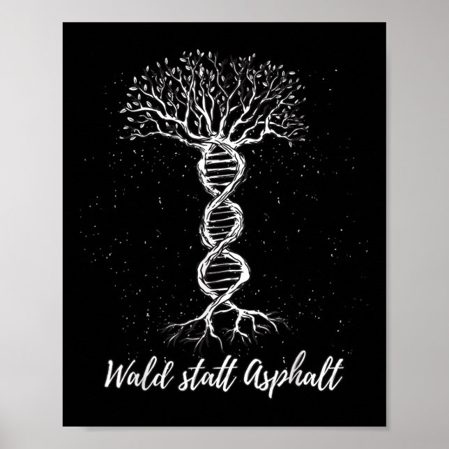 Póster Protección del medio ambiente de los baum, protecc (Frente)