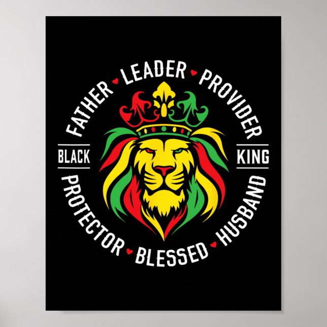 Póster Protector de líder del Día del Padre King Junetdec (Frente)