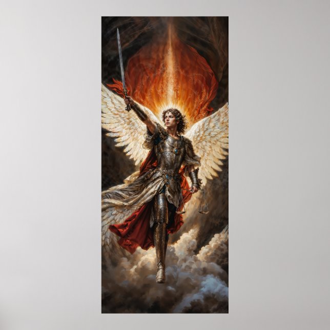 Póster Protector Divino Arcángel Miguel (Frente)