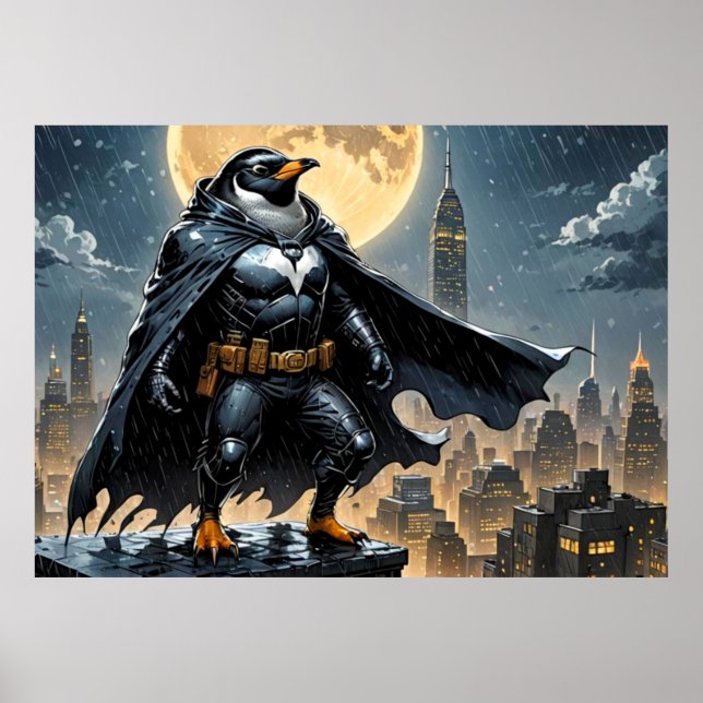 PÓSTER PROTECTOR PENGUINO DE LA NOCHE 3 (Frente)