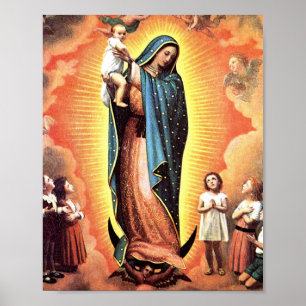 Póster Protectora De Nuestra Señora De Guadalupe De Los N
