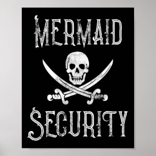 Póster Protectores de Merman para la seguridad de la sire