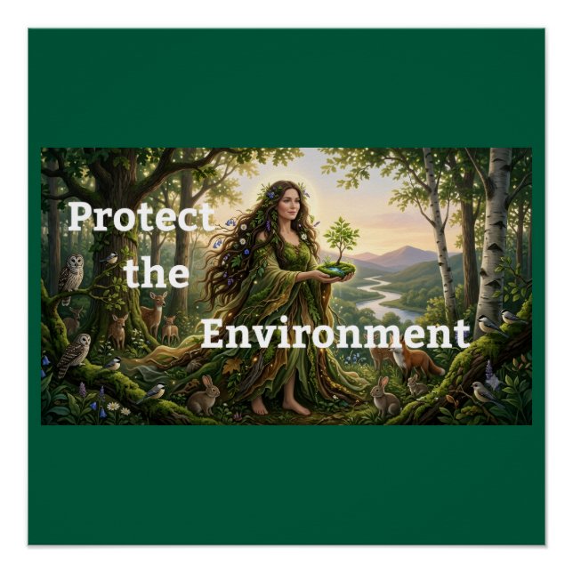 Póster Protege el Medio Ambiente (Anverso)