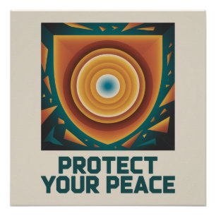 Póster Protege Tu Paz