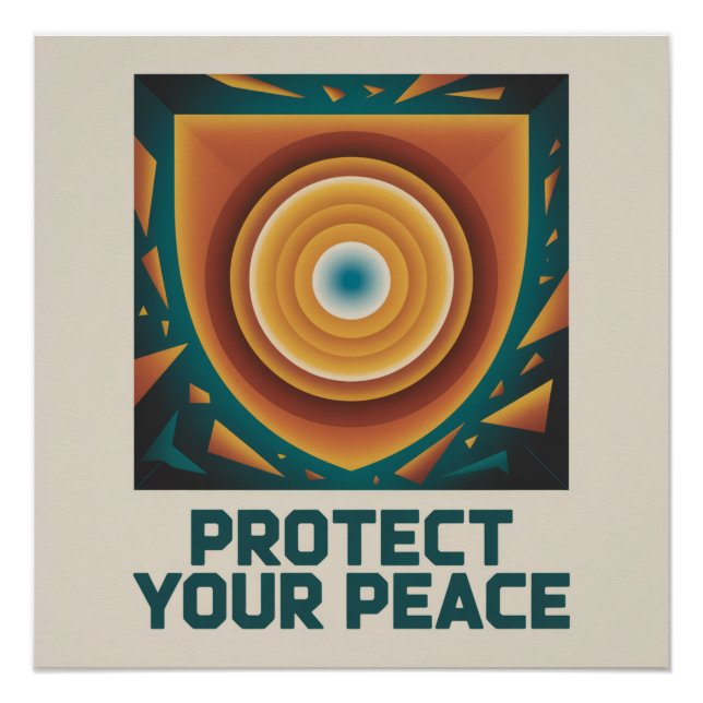 Póster Protege Tu Paz (Anverso)