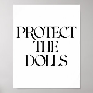 Póster Proteger a las muñecas