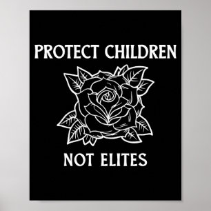 Póster Proteger a los niños no a las élites
