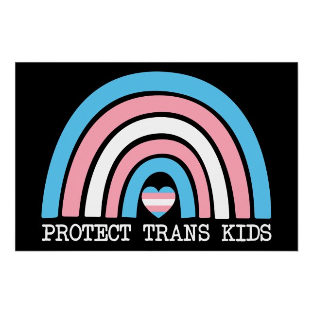 Póster Proteger a los niños transexuales (Anverso)