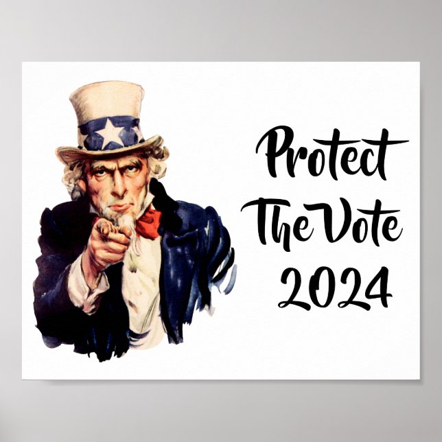 Póster Proteger Al Poster De Votación 2024 (Frente)