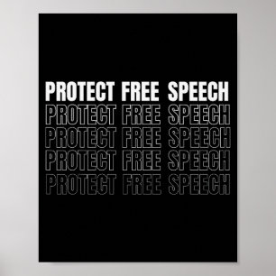 Póster Proteger discurso hombres mujeres