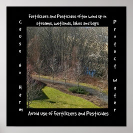 Póster Proteger el agua y la naturaleza