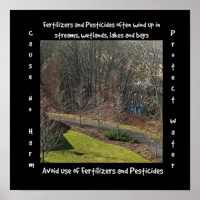 Póster Proteger el agua y la naturaleza (Frente)