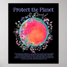 Póster PROTEGER EL PLANETA GUARDAR LA TIERRA Poster DE Ar