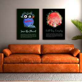 Póster PROTEGER EL PLANETA GUARDAR LA TIERRA Poster DE Ar