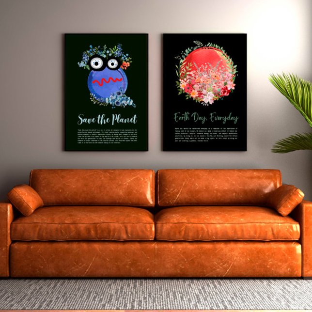 Póster PROTEGER EL PLANETA GUARDAR LA TIERRA Poster DE Ar (Subido por el creador)