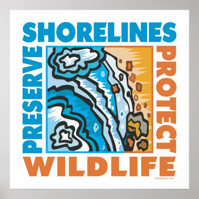 Póster ... Proteger la costa (Frente)