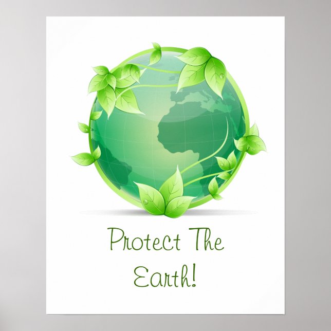 Póster Proteger la Tierra (Frente)