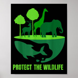 Póster Proteger la vida silvestre _ conservación de la na