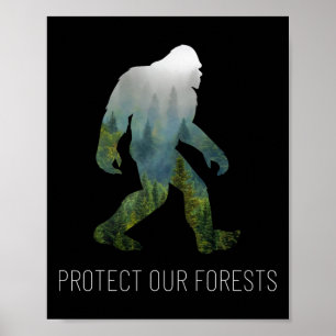 Póster Proteger nuestros bosques Día de la Tierra