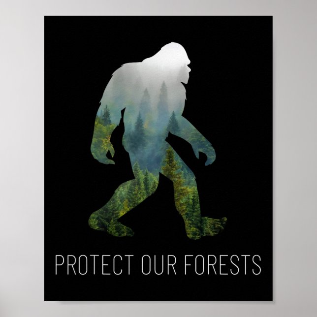 Póster Proteger nuestros bosques Día de la Tierra (Frente)