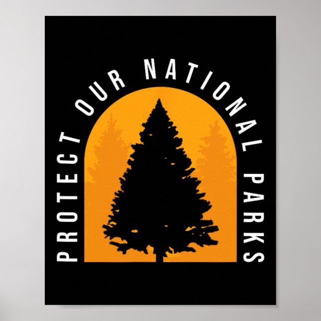 Póster Proteger Nuestros Parques Nacionales De La Mala Ma (Frente)