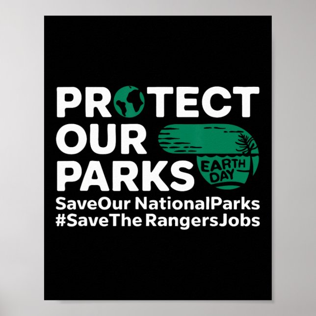Póster Proteger Nuestros Parques Salvar Nuestros Parques  (Frente)