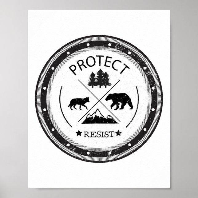 Póster Proteger - Resistir Los Parques Nacionales Y El Se (Frente)