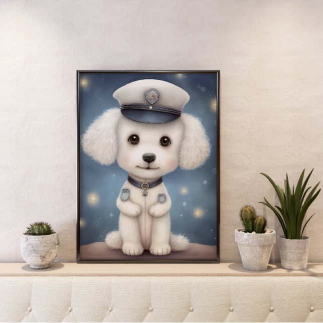 Póster Proteger y Servir: Poodle Policía de Guardia (Subido por el creador)
