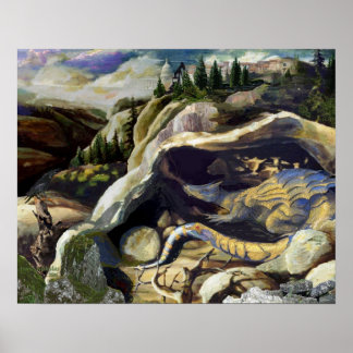 Póster Protegiendo el oro