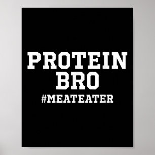 Póster Proteína Divertida Lifting Meat Eater Barbacoa A