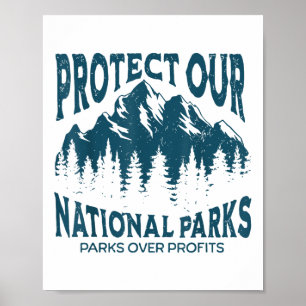 Póster Proteja Nuestros Parques Nacionales De Mujeres Vin