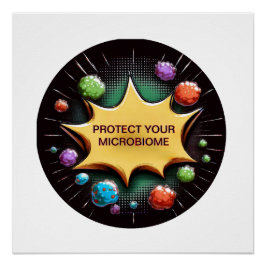 Póster Proteja Su Microbioma Probiótico Para La Salud De 