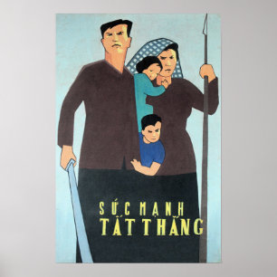 Póster ¡Protejan nuestra victoria y poder! Vietnam Políti
