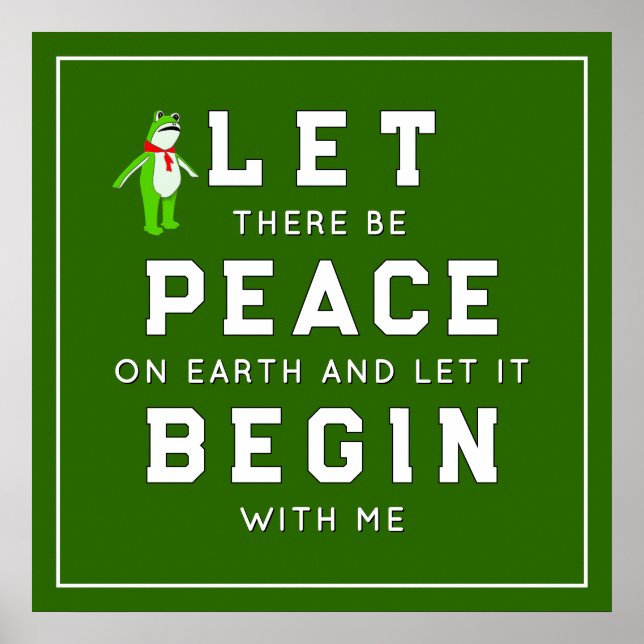 Póster Protest Rally Peace On Earth Poster (Frente)