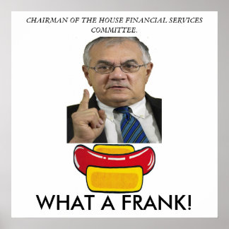 Póster Protesta contra el Congreso Barney Frank