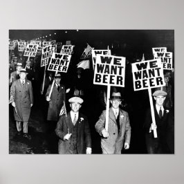 Póster Protesta de cerveza durante la Prohibición Fotogra