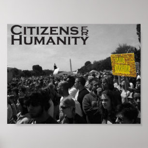 Póster Protesta de Darfur