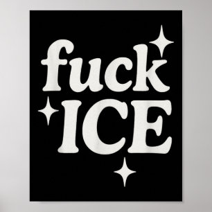 Póster Protesta de deportación de hielo activista de inmi