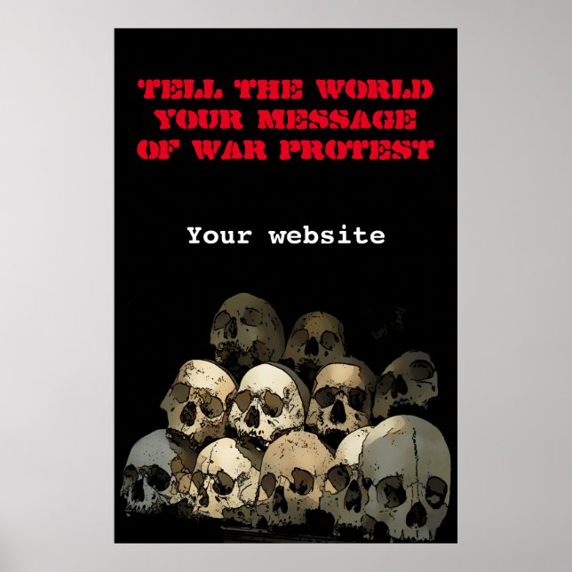 Póster Protesta de guerra (Frente)
