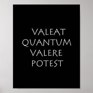 Póster Protesta de Valeat quantum valere