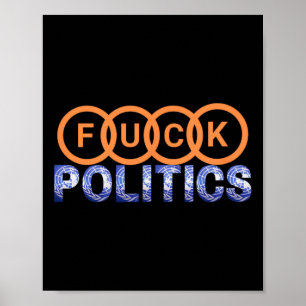 Póster Protesta divertida sobre la política de la inversi