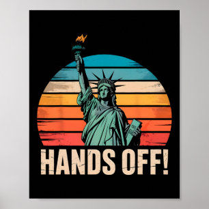 Póster Protesta En Manos De Lejos, Resista A La Estatua D