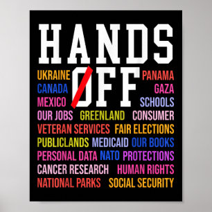 Póster Protesta "manos libres" Sábado 5 de abril Hombres 