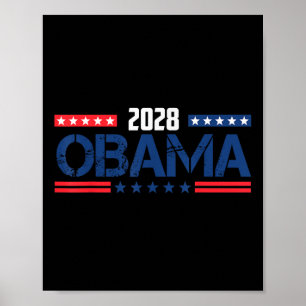 Póster Protesta política 2028 patriótica retro de Obama