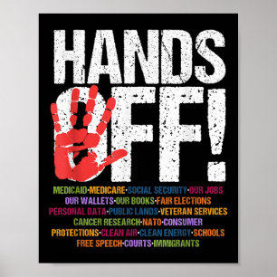 Póster Protesta Por La Seguridad Social Y Medicare