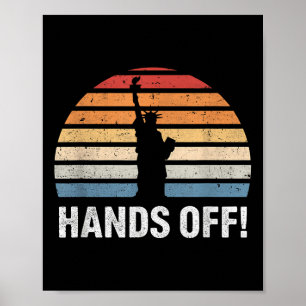 Póster Protesta Protesta Estatua De La Libertad Contra
