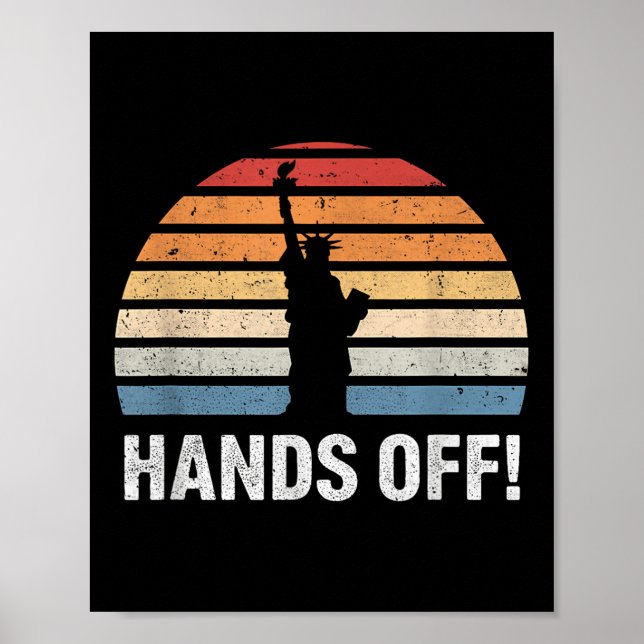 Póster Protesta Protesta Estatua De La Libertad Contra (Frente)