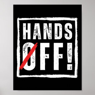 Póster Protesta sin manos abril 5 resistencia anti Trump