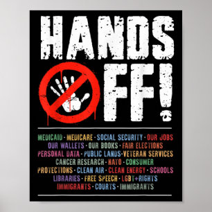 Póster Protestas Por La Seguridad Social Y Medicare Pro