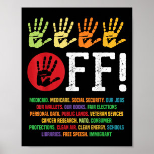 Póster Protestas Por La Seguridad Social Y Medicare Pro
